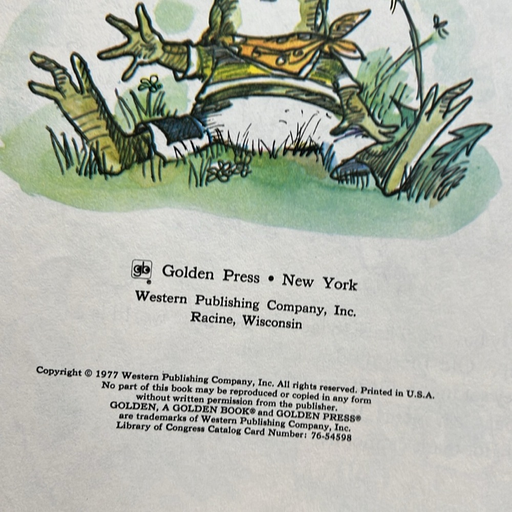 VINTAGE golden book, Little Toad to the Rescue, a kids paperback 1970βs - Picture 12 of 17